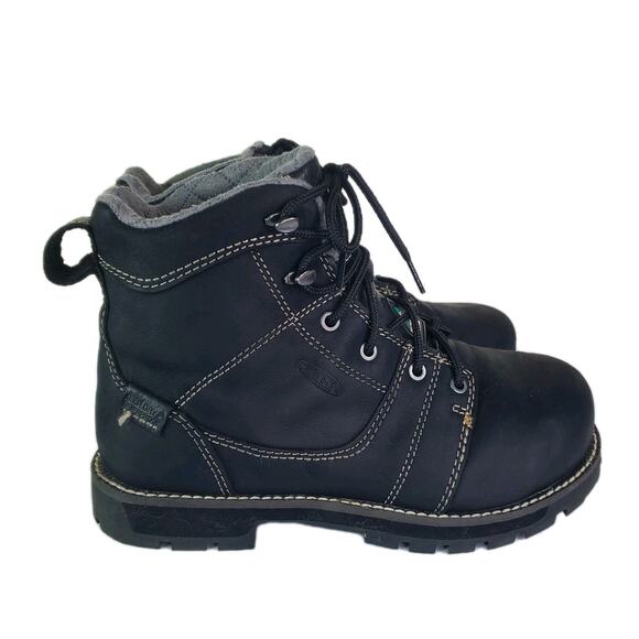 KEEN Utility CSA Seattle 6" Waterproof Work Boots Black 6M Aluminum Toe Safety - Picture 5 of 11